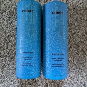 Amika Hydro Rush Intense Moisture Shampoo and Conditioner Set - Blue